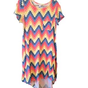 EUC Lularoe Carly Dress Aztec Print sz S
